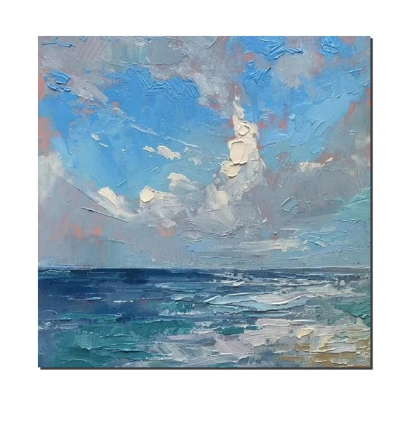Abstract Landscape Canvas Painting for Living Room, Modern Wall Art Painting, Contemporary Abstract Artwork, Heavy Texture Paintings for Interior Design-Art Painting Canvas