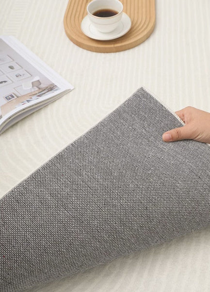 Simple Modern Floor Rugs, Dining Room Floor Rug, Large Floor Rugs for Living Room, Bedroom Large Geometric Grey Rugs, Contemporary Area Rugs for Office