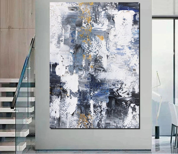 Large Painting Behind Couch, Buy Abstract Painting Online, Living Room Wall Art Paintings, Acrylic Abstract Paintings Behind Sofa, Simple Modern Art-Art Painting Canvas