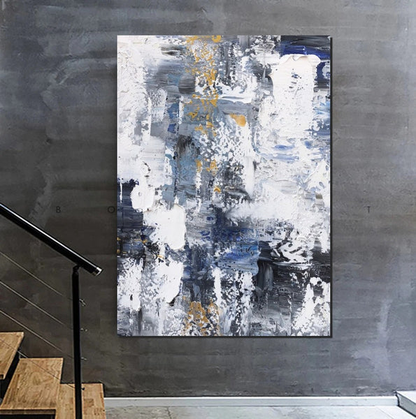 Large Painting Behind Couch, Buy Abstract Painting Online, Living Room Wall Art Paintings, Acrylic Abstract Paintings Behind Sofa, Simple Modern Art-Art Painting Canvas