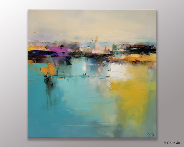 Large Abstract Painting for Bedroom, Modern Acrylic Paintings, Original Modern Wall Art Paintings, Oversized Contemporary Canvas Paintings-Art Painting Canvas