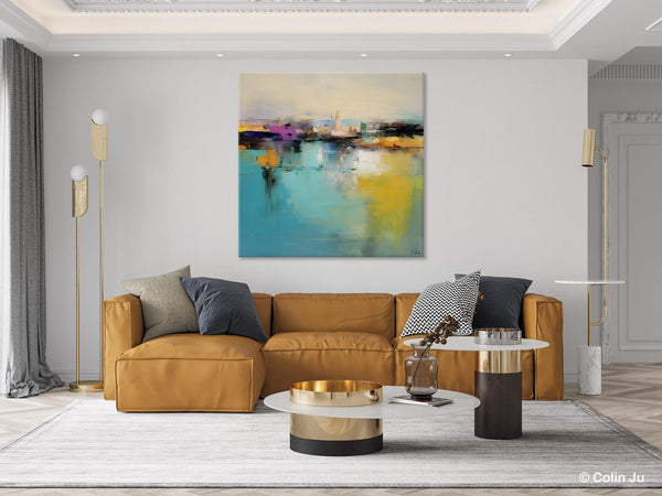 Large Abstract Painting for Bedroom, Modern Acrylic Paintings, Original Modern Wall Art Paintings, Oversized Contemporary Canvas Paintings-Art Painting Canvas