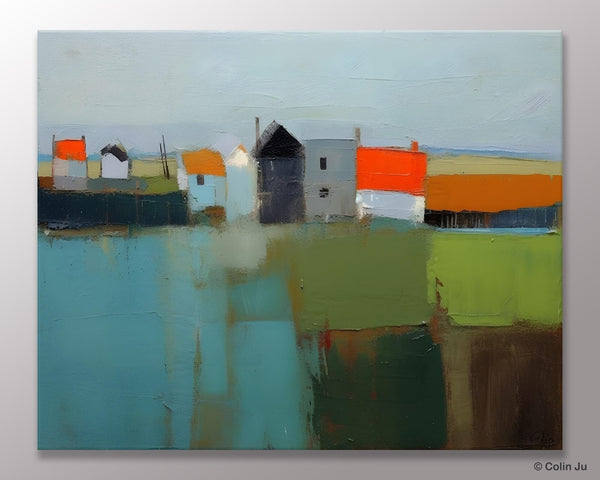 Abstract Landscape Paintings, Extra Large Canvas Painting for Living Room, Large Original Abstract Wall Art, Contemporary Acrylic Paintings-Art Painting Canvas