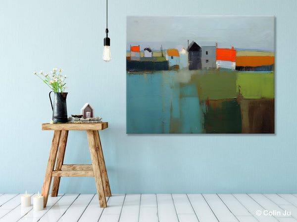 Abstract Landscape Paintings, Extra Large Canvas Painting for Living Room, Large Original Abstract Wall Art, Contemporary Acrylic Paintings-Art Painting Canvas