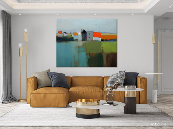 Abstract Landscape Paintings, Extra Large Canvas Painting for Living Room, Large Original Abstract Wall Art, Contemporary Acrylic Paintings-Art Painting Canvas