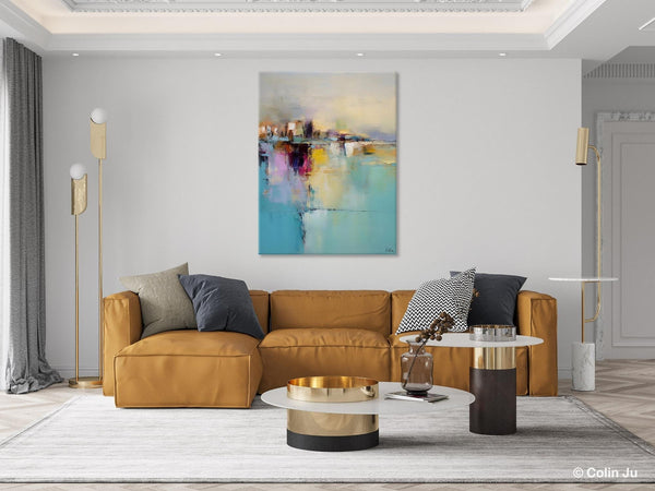 Oversized Contemporary Acrylic Paintings, Modern Abstract Paintings, Extra Large Canvas Painting for Living Room, Original Canvas Wall Art-Art Painting Canvas