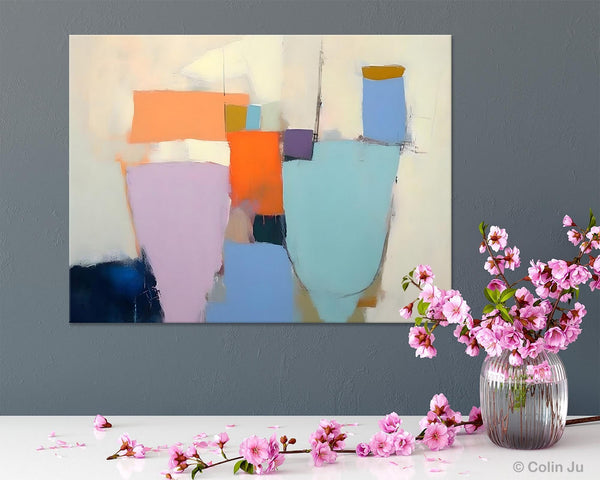 Simple Wall Painting Ideas for Living Room, Extra Large Painting on Canvas, Contemporary Acrylic Art, Original Abstract Wall Art Paintings-Art Painting Canvas