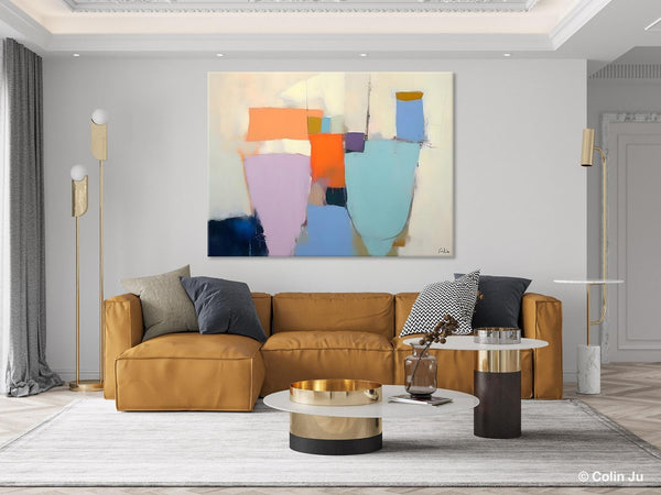 Simple Wall Painting Ideas for Living Room, Extra Large Painting on Canvas, Contemporary Acrylic Art, Original Abstract Wall Art Paintings-Art Painting Canvas