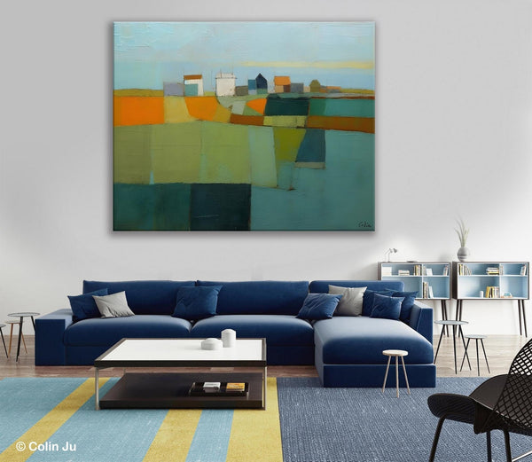 Abstract Landscape Painting on Canvas, Extra Large Landacape Wall Art for Living Room, Original Abstract Wall Art, Acrylic Painting for Sale-Art Painting Canvas