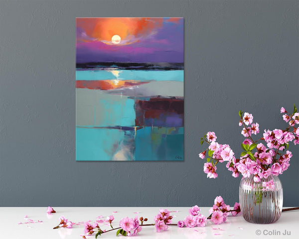 Extra Large Painting on Canvas, Oversized Contemporary Acrylic Painting, Extra Large Canvas Painting for Bedroom, Original Abstract Painting