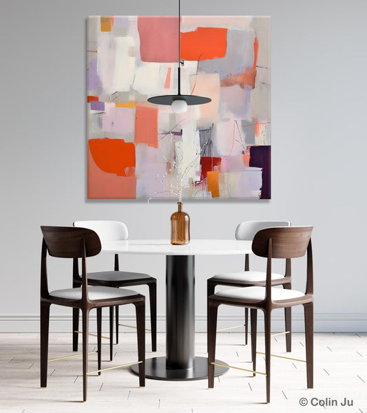 Modern Acrylic Artwork, Original Abstract Wall Art, Contemporary Canvas Art, Hand Painted Canvas Art, Large Abstract Painting for Bedroom-Art Painting Canvas