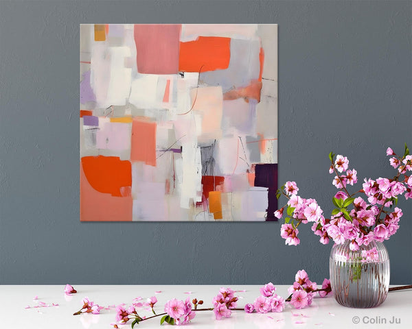 Modern Acrylic Artwork, Original Abstract Wall Art, Contemporary Canvas Art, Hand Painted Canvas Art, Large Abstract Painting for Bedroom-Art Painting Canvas