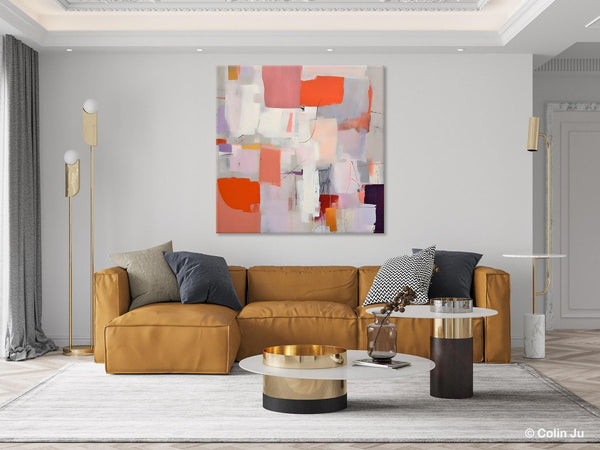 Modern Acrylic Artwork, Original Abstract Wall Art, Contemporary Canvas Art, Hand Painted Canvas Art, Large Abstract Painting for Bedroom-Art Painting Canvas