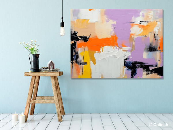 Modern Acrylic Painting on Canvas, Contemporary Wall Art Paintings, Extra Large Original Art for Dining Room, Hand Painted Canvas Artwork-Art Painting Canvas