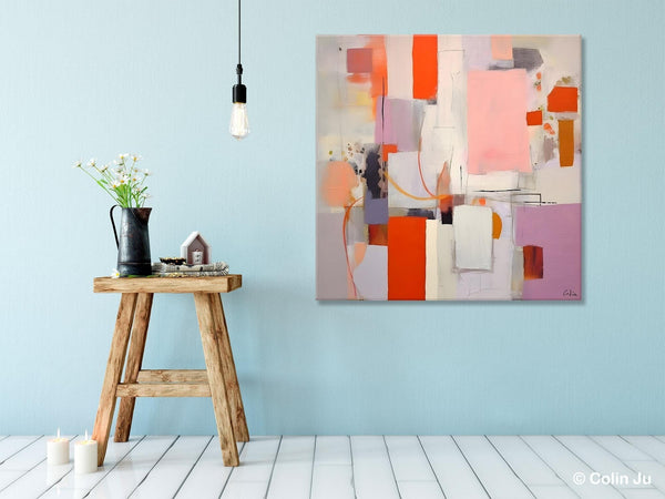 Original Abstract Wall Art, Modern Canvas Paintings, Large Abstract Painting for Bedroom, Modern Acrylic Artwork, Contemporary Canvas Art-Art Painting Canvas