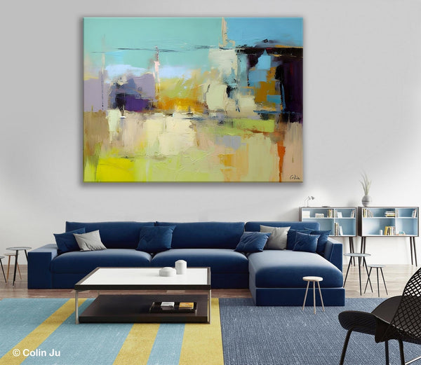 Large Acrylic Paintings on Canvas, Original Abstract Art, Contemporary Acrylic Painting on Canvas, Oversized Modern Abstract Wall Paintings-Art Painting Canvas