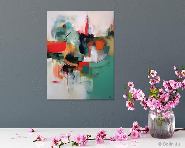 Abstract Wall Paintings, Extra Large Paintings for Dining Room, Hand Painted Canvas Art, Original Artowrk, Contemporary Wall Art Paintings-Art Painting Canvas