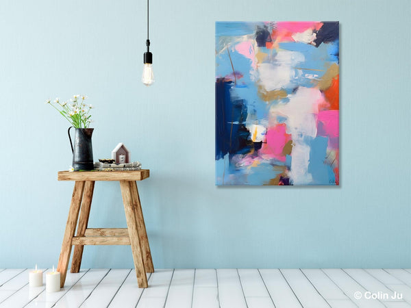 Oversized Modern Abstract Wall Paintings, Original Canvas Art, Contemporary Acrylic Painting on Canvas, Large Wall Art Painting for Bedroom-Art Painting Canvas
