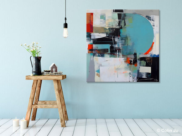 Modern Acrylic Artwork, Original Modern Paintings, Contemporary Canvas Art for Bedroom, Heavy Texture Canvas Art, Large Abstract Paintings-Art Painting Canvas