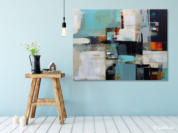 Extra Large Paintings for Dining Room, Abstract Wall Paintings, Hand Painted Canvas Art, Original Artowrk, Contemporary Wall Art Paintings-Art Painting Canvas