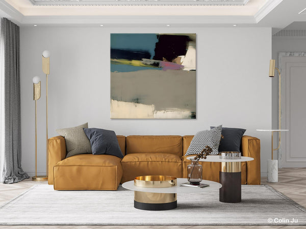 Abstract Wall Art for Bedroom, Original Modern Acrylic Artwork, Modern Canvas Art Paintings, Extra Large Abstract Paintings for Dining Room-Art Painting Canvas