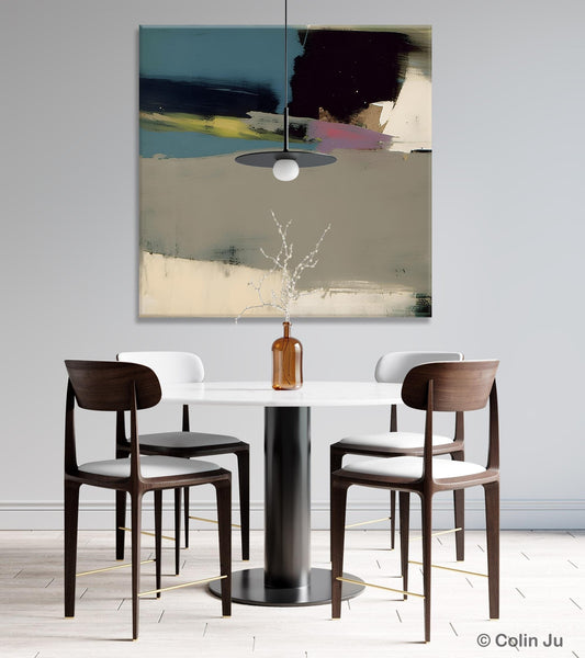 Abstract Wall Art for Bedroom, Original Modern Acrylic Artwork, Modern Canvas Art Paintings, Extra Large Abstract Paintings for Dining Room-Art Painting Canvas