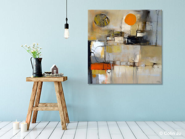 Large Abstract Art for Bedroom, Simple Modern Acrylic Art, Modern Original Abstract Art, Canvas Paintings for Sale, Contemporary Canvas Art-Art Painting Canvas