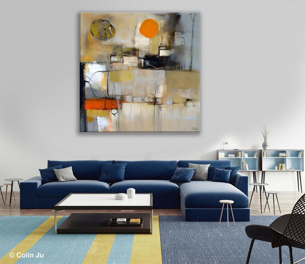 Large Abstract Art for Bedroom, Simple Modern Acrylic Art, Modern Original Abstract Art, Canvas Paintings for Sale, Contemporary Canvas Art-Art Painting Canvas