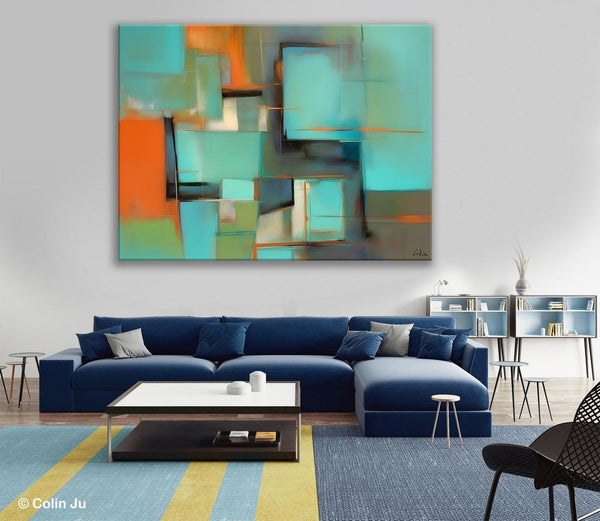 Large Canvas Art Painting for Bedroom, Huge Modern Abstract Paintings, Hand Painted Original Canvas Wall Art, Contemporary Acrylic Paintings-Art Painting Canvas