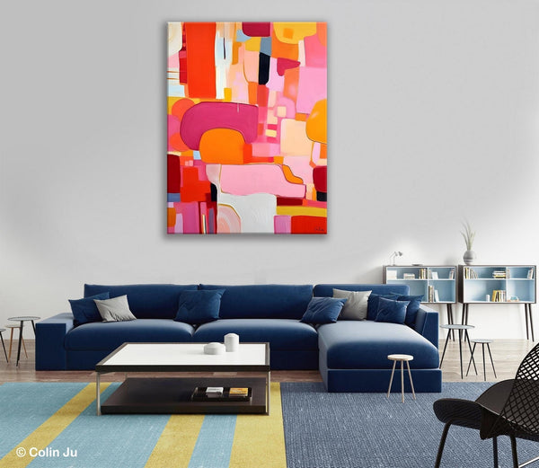 Large Modern Canvas Artwork, Original Wall Art Paintings, Large Paintings for Bedroom, Hand Painted Canvas Art, Acrylic Painting on Canvas-Art Painting Canvas