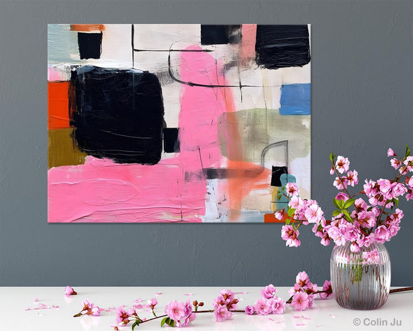 Contemporary Painting on Canvas, Extra Large Wall Art Paintings, Simple Canvas Art, Original Canvas Art for sale, Simple Abstract Paintings-Art Painting Canvas