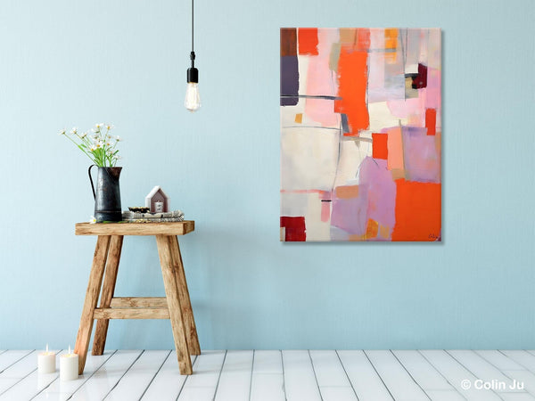 Large Modern Canvas Art for Dining Room, Simple Abstract Art, Large Original Wall Art Painting for Bedroom, Acrylic Paintings on Canvas-Art Painting Canvas