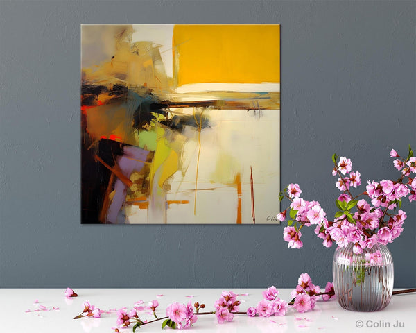Large Abstract Art for Bedroom, Modern Acrylic Art, Modern Original Abstract Art, Simple Canvas Paintings for Sale, Contemporary Canvas Art-Art Painting Canvas