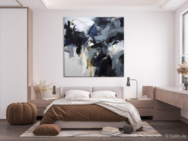 Simple Modern Acrylic Art, Modern Original Abstract Art, Large Abstract Art for Bedroom, Canvas Paintings for Sale, Contemporary Canvas Art-Art Painting Canvas