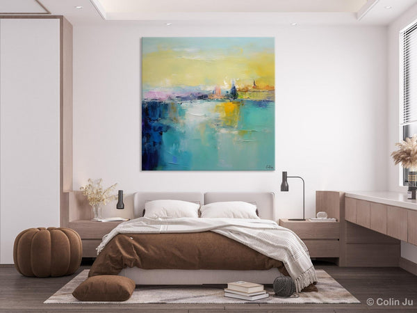 Modern Canvas Paintings, Contemporary Canvas Art, Original Modern Wall Art, Modern Acrylic Artwork, Large Abstract Painting for Bedroom-Art Painting Canvas