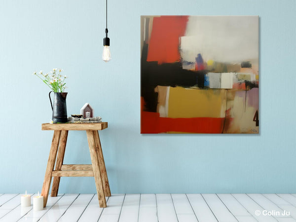 Modern Original Abstract Art, Canvas Paintings for Sale, Large Wall Art for Bedroom, Geometric Modern Acrylic Art, Contemporary Canvas Art-Art Painting Canvas
