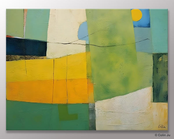 Original Canvas Artwork, Large Wall Art Painting for Dining Room, Contemporary Acrylic Painting on Canvas, Modern Abstract Wall Paintings-Art Painting Canvas