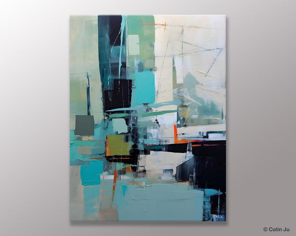 Original Abstract Art, Large Wall Art Painting for Dining Room, Large Modern Canvas Wall Paintings, Hand Painted Acrylic Painting on Canvas-Art Painting Canvas