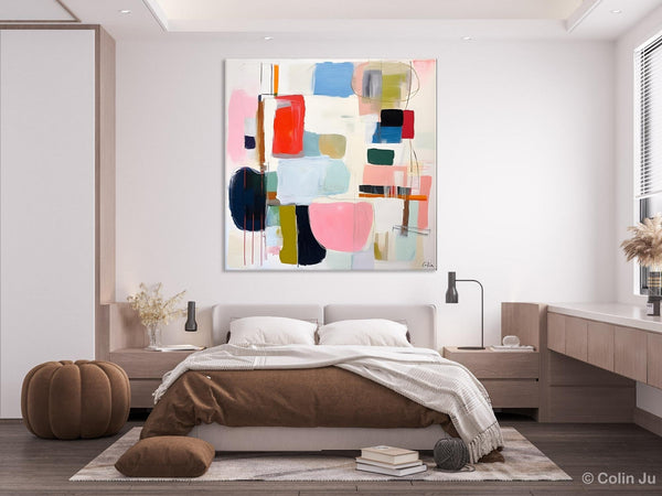 Modern Canvas Paintings, Large Abstract Painting for Bedroom, Original Abstract Wall Art, Modern Acrylic Artwork, Contemporary Canvas Art-Art Painting Canvas