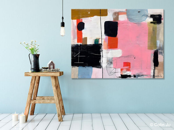 Modern Wall Art Ideas for Bedroom, Large Canvas Paintings, Original Abstract Art, Hand Painted Canvas Art, Contemporary Acrylic Paintings-Art Painting Canvas