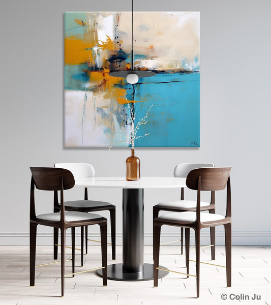 Large Abstract Art for Bedroom, Modern Canvas Paintings, Original Abstract Wall Art, Geometric Modern Acrylic Art, Contemporary Canvas Art-Art Painting Canvas