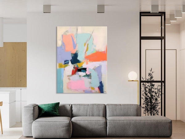 Original Artowrk, Abstract Wall Paintings, Hand Painted Canvas Art, Extra Large Paintings for Dining Room, Contemporary Wall Art Paintings-Art Painting Canvas