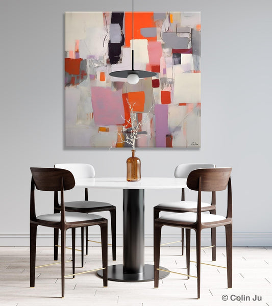 Modern Acrylic Artwork, Original Modern Paintings, Contemporary Canvas Art, Heavy Texture Canvas Art, Large Abstract Painting for Bedroom-Art Painting Canvas