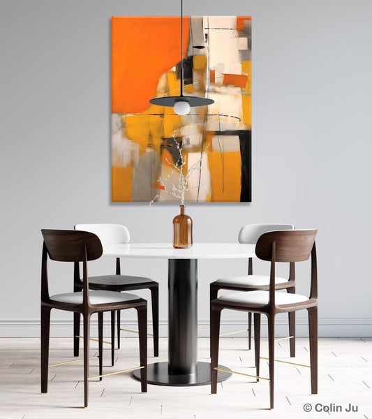 Large Paintings for Bedroom, Yellow Abstract Art Paintings, Large Contemporary Wall Art, Hand Painted Canvas Art, Original Modern Painting-Art Painting Canvas