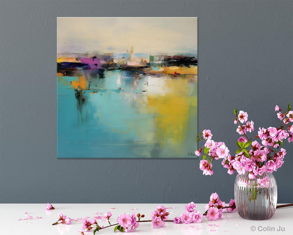 Large Abstract Painting for Bedroom, Modern Acrylic Paintings, Original Modern Wall Art Paintings, Oversized Contemporary Canvas Paintings-Art Painting Canvas