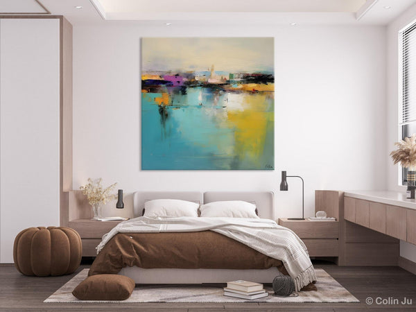 Large Abstract Painting for Bedroom, Modern Acrylic Paintings, Original Modern Wall Art Paintings, Oversized Contemporary Canvas Paintings-Art Painting Canvas