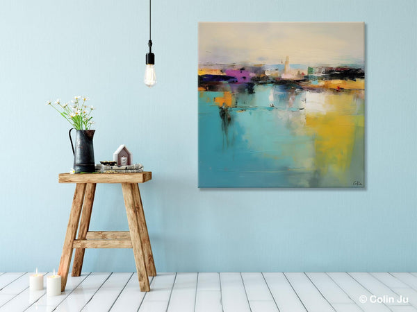 Large Abstract Painting for Bedroom, Modern Acrylic Paintings, Original Modern Wall Art Paintings, Oversized Contemporary Canvas Paintings-Art Painting Canvas