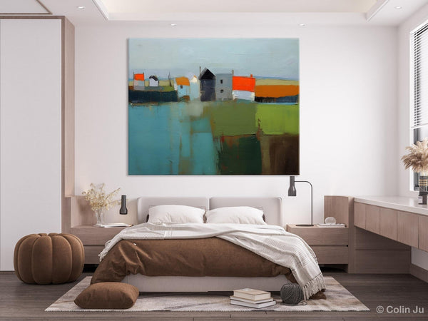 Abstract Landscape Paintings, Extra Large Canvas Painting for Living Room, Large Original Abstract Wall Art, Contemporary Acrylic Paintings-Art Painting Canvas