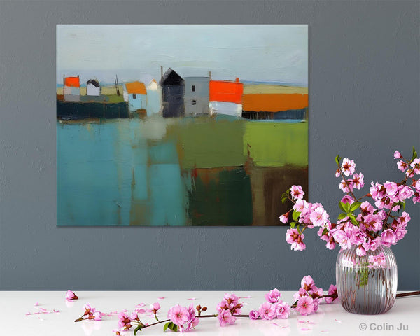 Abstract Landscape Paintings, Extra Large Canvas Painting for Living Room, Large Original Abstract Wall Art, Contemporary Acrylic Paintings-Art Painting Canvas