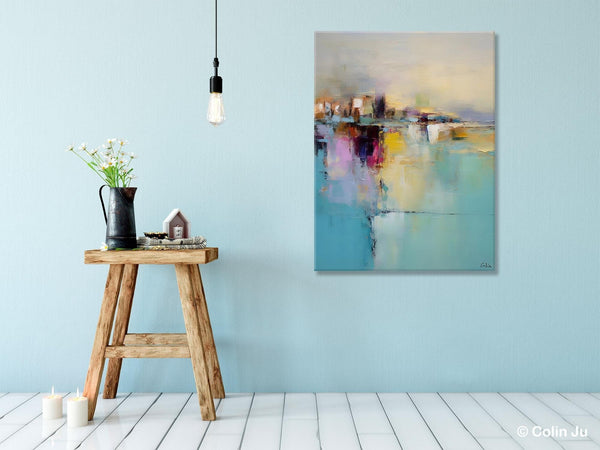 Oversized Contemporary Acrylic Paintings, Modern Abstract Paintings, Extra Large Canvas Painting for Living Room, Original Canvas Wall Art-Art Painting Canvas